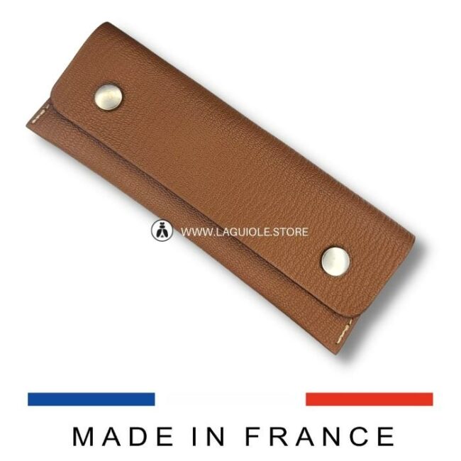 edition deluxe bicolor leather sheath for knives and waiters corkscrews