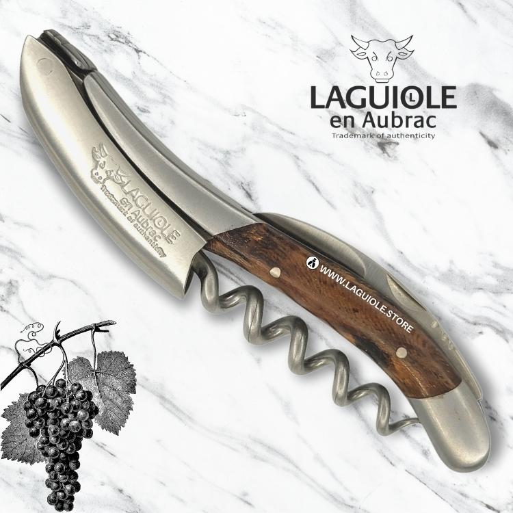 laguiole corkscrew vinestock satin finish