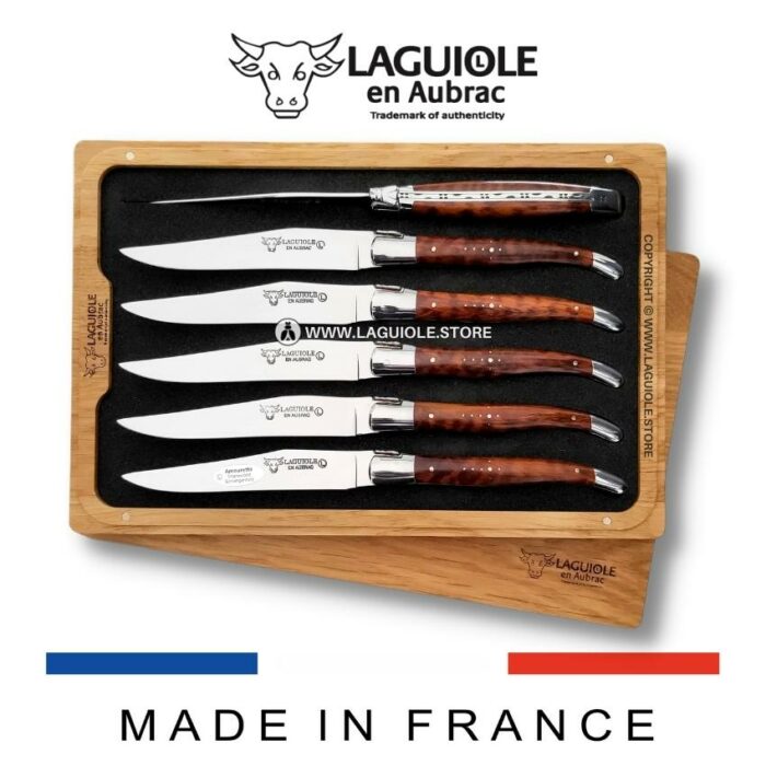 laguiole steak knives set of 6 snakewood