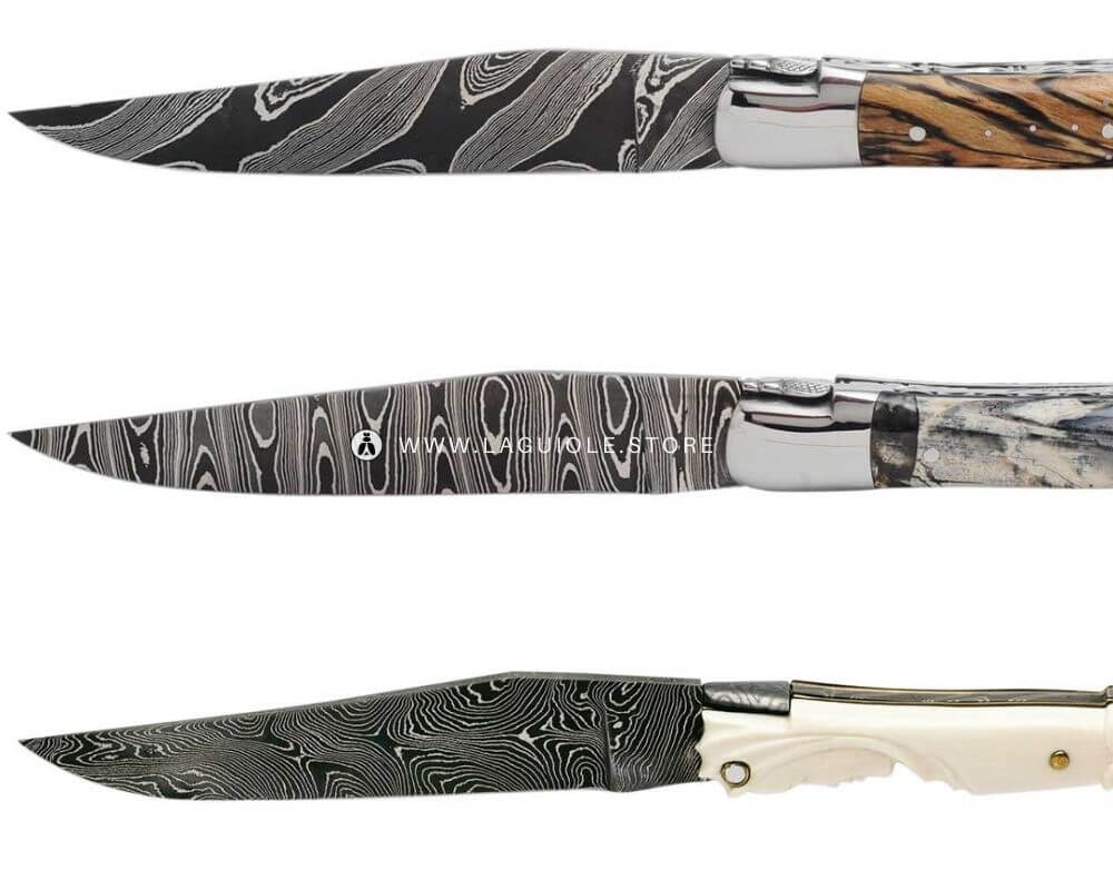 Damascus Blade on Laguiole Knives Laguiole.Store