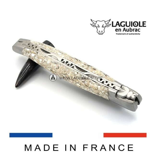 laguiole knife oyster shell handle