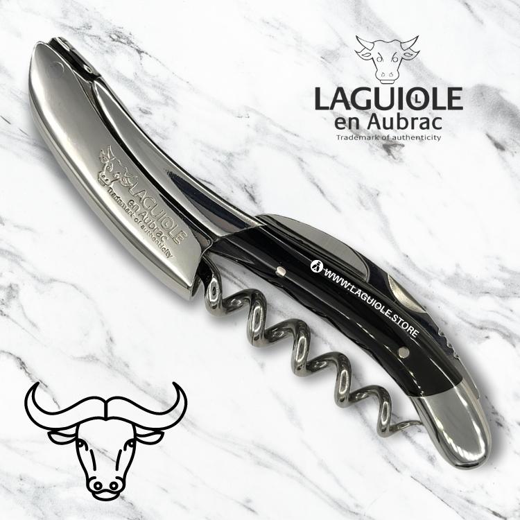 Laguiole Corkscrew Buffalo Horn handle | Sommelier Knife
