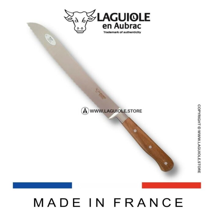 laguiole bread knife walnut wood