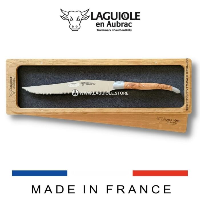 laguiole bread knife classic shape juniper