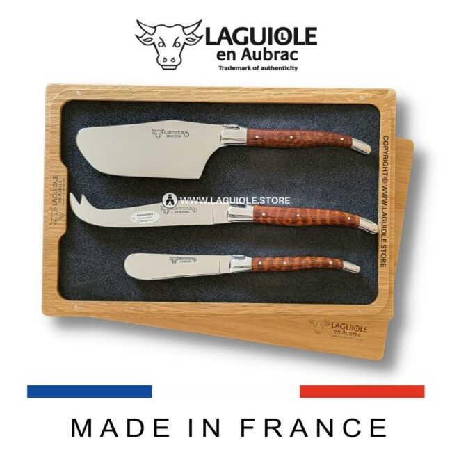 laguiole cheese set snakewood