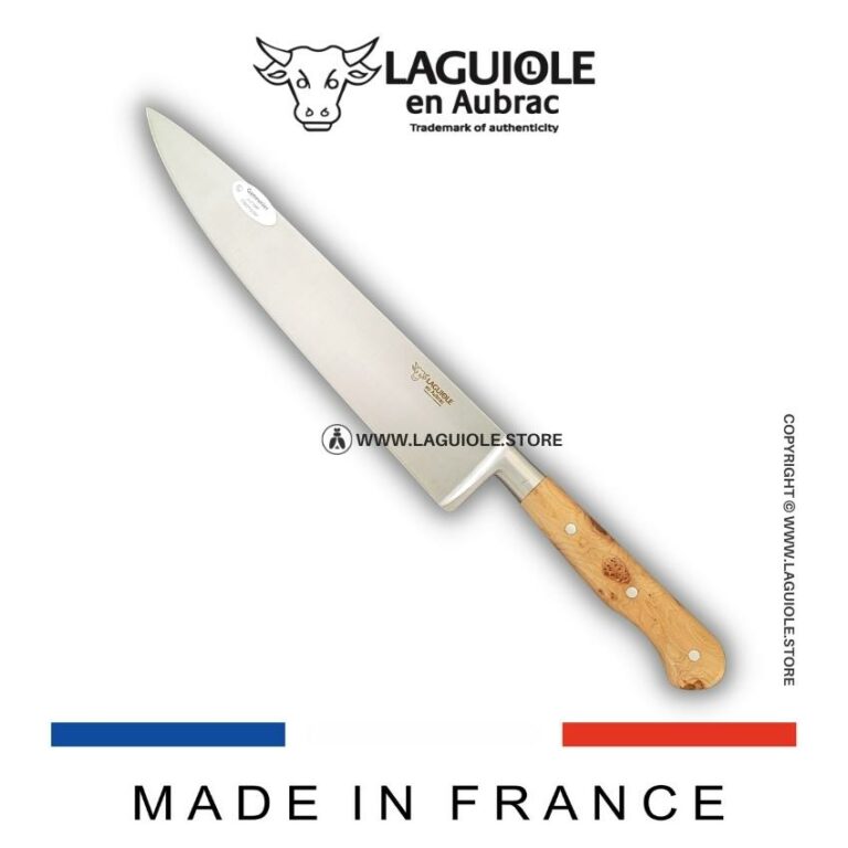Laguiole en Aubrac Chef Knife Juniper wood handle 20cm