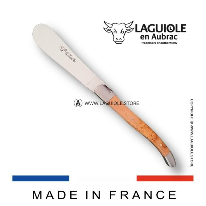 laguiole butter knife juniper wood