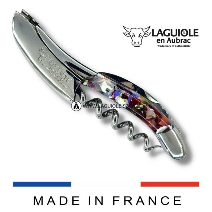 laguiole corkscrew arlequin shiny finish