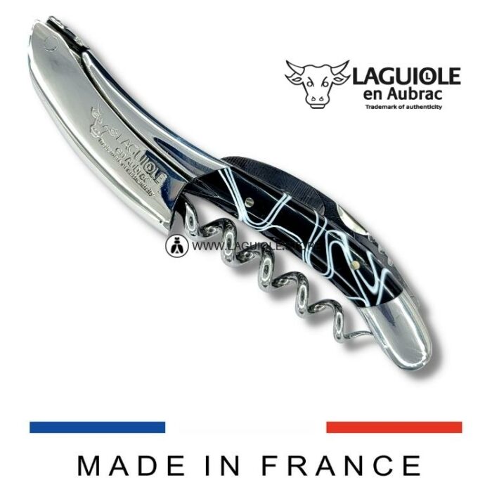 laguiole corkscrew black marshmallow shiny finish