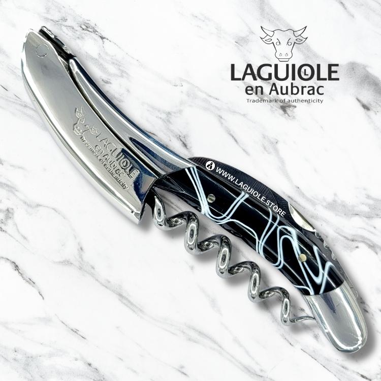 laguiole corkscrew black marshmallow shiny finish