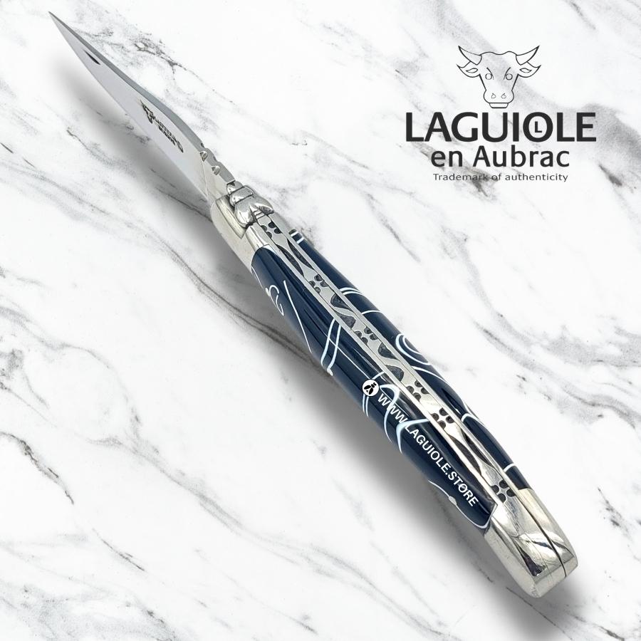 laguiole en aubrac knife folding black marshmallow