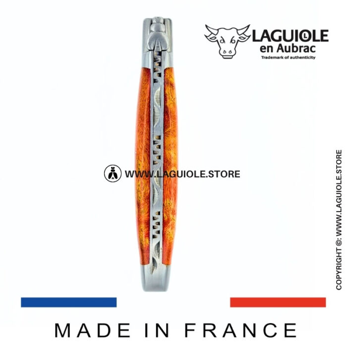 laguiole knife coral cheesewood handle