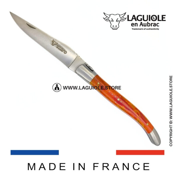 laguiole knife coral cheesewood handle