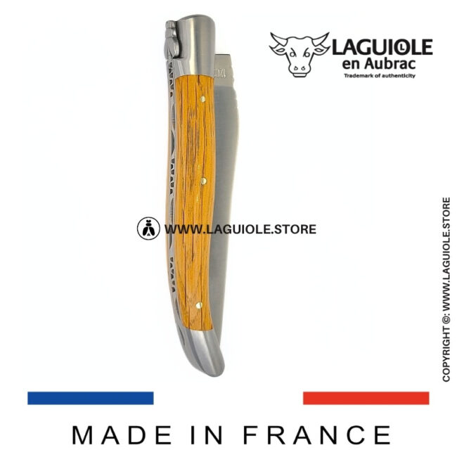 laguiole knife oak wood handle