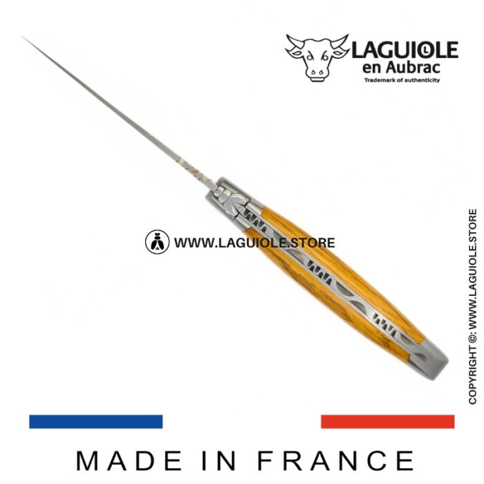 laguiole knife oak wood handle