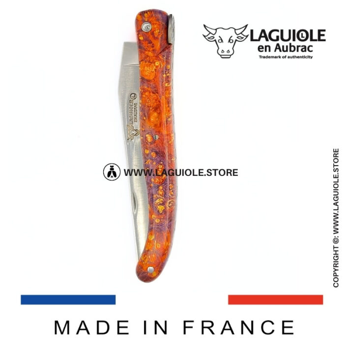 laguiole knife “the big bang” – cosmos collection – elder burl