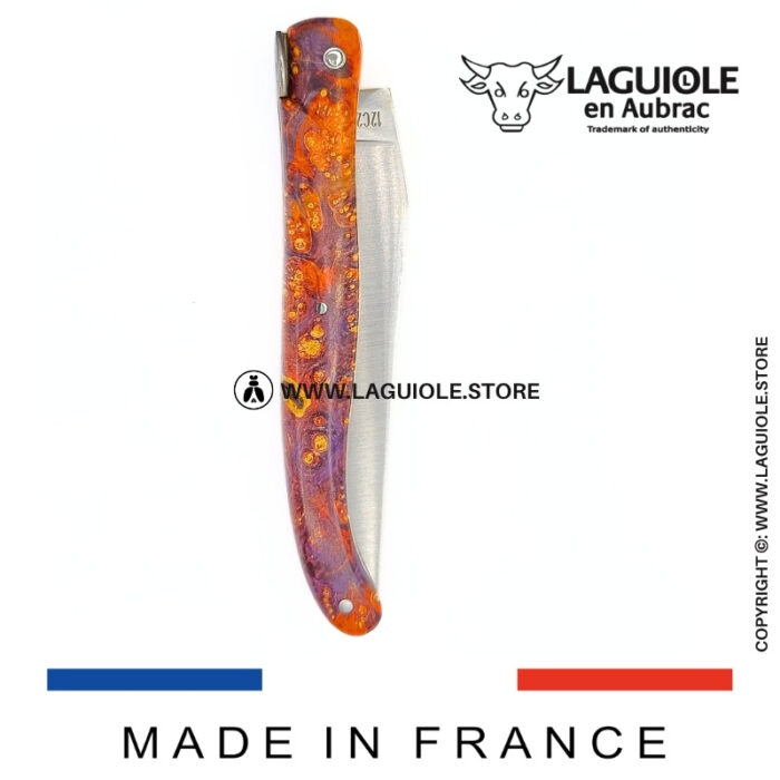 laguiole knife “the big bang” – cosmos collection – elder burl