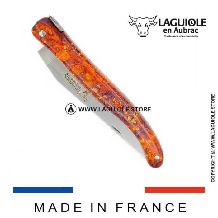 laguiole knife “the big bang” – cosmos collection – elder burl
