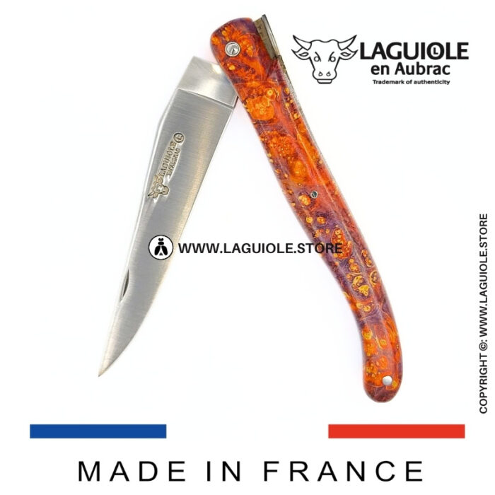 laguiole knife “the big bang” – cosmos collection – elder burl