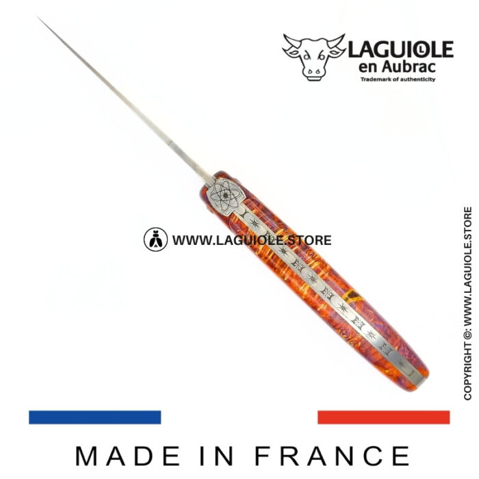 laguiole knife “the big bang” – cosmos collection – elder burl