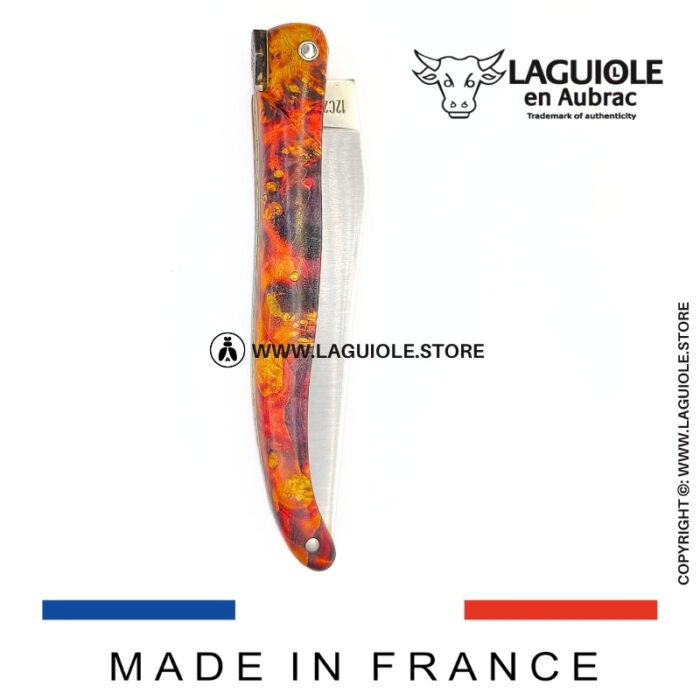 laguiole knife “the space” – cosmos collection – elder burl (fire)