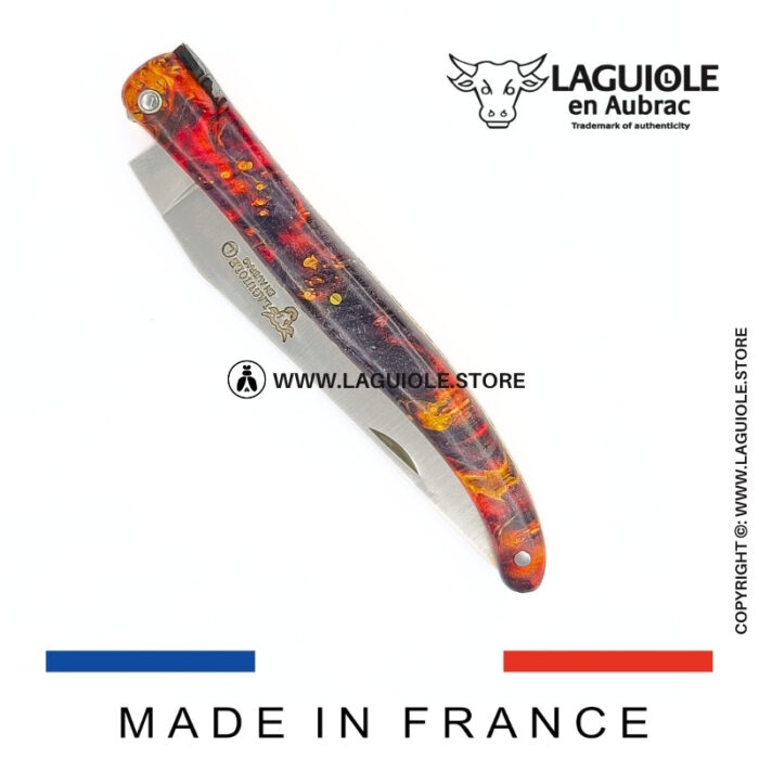 laguiole knife “the space” – cosmos collection – elder burl (fire)