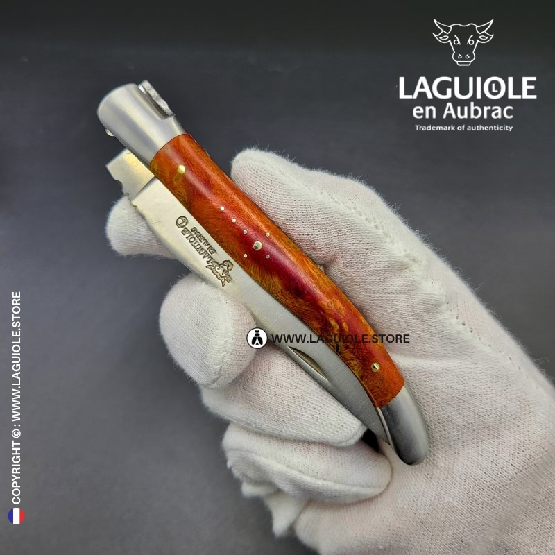 laguiole knife coral cheesewood handle