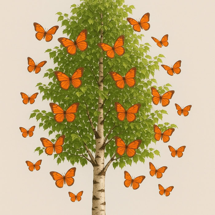 orange butterfly