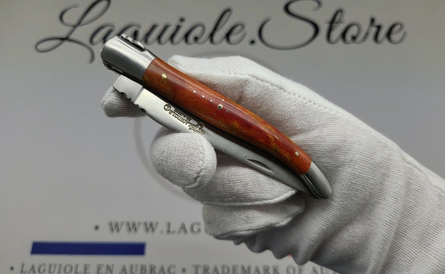 laguiole knife coral cheesewood handle