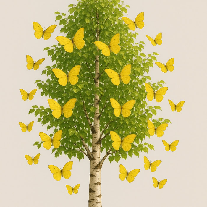 yellow butterfly