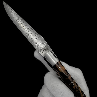 Laguiole Damascus blades