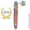 phoenix regalia: full handle laguiole pocket knife in multicolor elder burl with stone insert