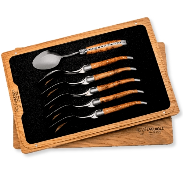 Set of 6 Laguiole Dessert Spoons